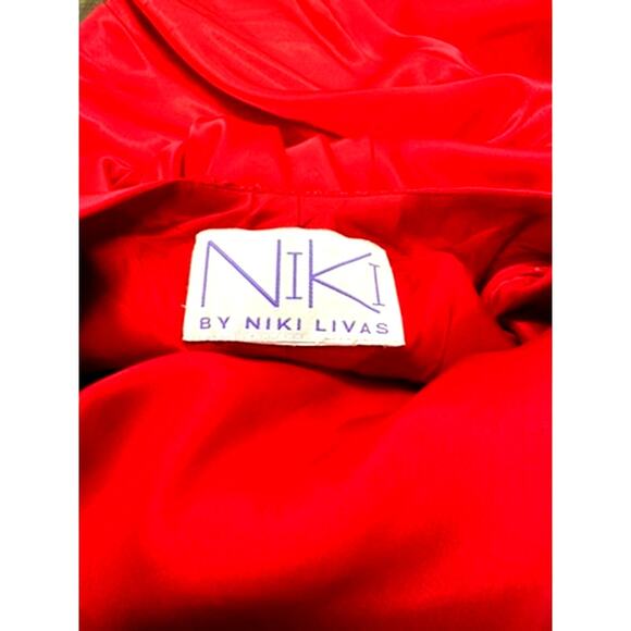 90's NIKI, Sexy ,Silk Rd Formal by NIKI LIVAS. Bejeweled One Shoulder.. PLZ READ - Picture 11 of 16